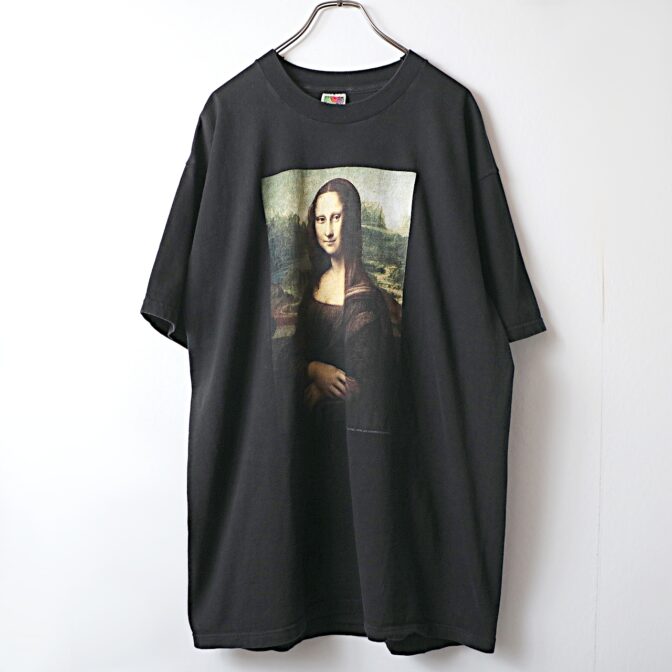 90s モナリザ アート レオナルドダヴィンチ Tシャツ