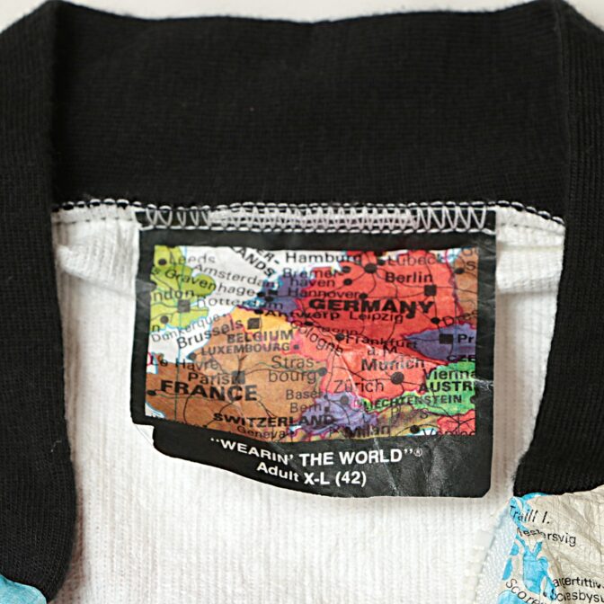 90s ワールドマップ ジャケット カートコバーン