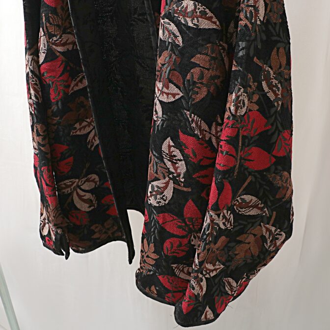 ジャガード ジャケット 羽織 総柄 フローラル