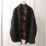 ジャガード ジャケット 羽織 総柄 フローラル