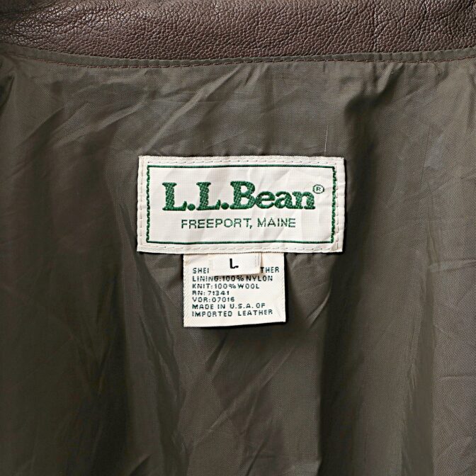 L.L.Bean エルエルビーン フライトジャケット レザー 古着